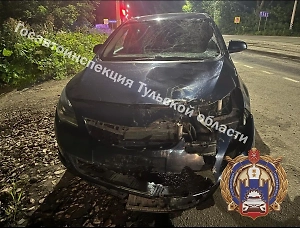 В Тульской области легковушка протаранила трёх подростков на питбайках