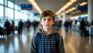 Туристы бросили 10-летнего сына в аэропорту Барселоны