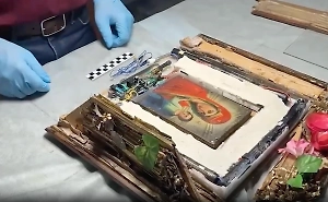 На видео сняли икону с бомбой для убийства сотрудников ФСБ и допрос «туристки-‎смертницы»