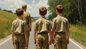 На Украине военкомы мобилизовали отца-одиночку и оставили его детей-близняшек посреди дороги