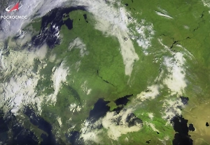 Роскосмос показал видео с циклоном, вызвавшим грозу и ливни в Москве