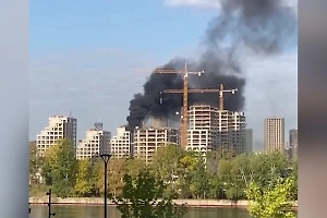 Пожар на стройке ЖК «Шагал» перепугал москвичей