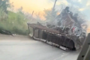 «Царь-мангал Судного дня»: В зоне СВО показали танк, который ловит дроны-камикадзе