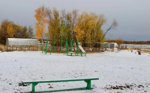 Российский регион засыпало первым снегом