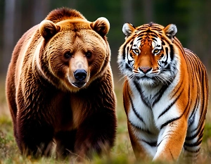 Путин: Медведь считается символом России, но самый большой тигр – тоже наш