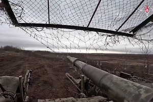 Российский танк точным огнём «обнулил» опорник ВСУ в кооперации с БПЛА