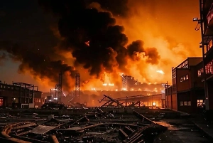 Обломки БПЛА упали на предприятие в Кстовской промзоне, пострадавших нет