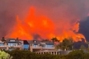 Апокалипсис в Калифорнии: Мощнейший пожар охватил район Лос-Анджелеса, где живут знаменитости Голливуда