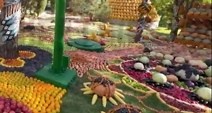 Роскошную резиденцию Путина в Таджикистане украсили горами фруктов