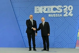 На встрече в Душанбе Алиев ещё раз поздравил Путина с днём рождения