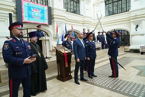 Губернатора Самарской области Федорищева посвятили в казаки