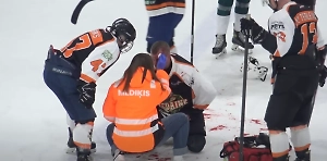 В Латвии хоккеисты подрались на льду из-за русского языка