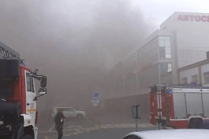 Мощный пожар охватил завод автомасел в подмосковном Пушкино
