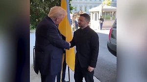 Зеленский прибыл в Белый дом на встречу с Трампом, опоздав почти на полчаса