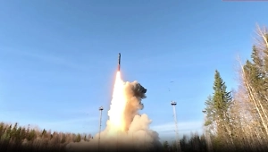 С космодрома «Плесецк» выполнили пуск баллистической ракеты «Ярс»