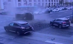 Водитель «Ауди» спровоцировал страшную аварию из восьми авто в центре Петербурга