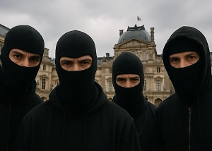 Дерзкий побег преступников из парижского Лувра попал на видео