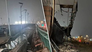 Прокуратура показала видео момента обрушения крыши на Ладожском вокзале