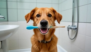 Собачникам дали инструкцию, как приучить питомца к чистке зубов