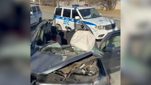 Прокуратура показала видео с места смертельного ДТП с автокраном на Камчатке