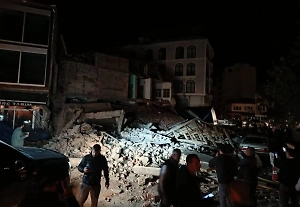 Четыре здания были разрушены в ходе землетрясения в Турции