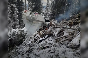 Опубликовано первое фото с места крушения Ан-2 в Красноярском крае