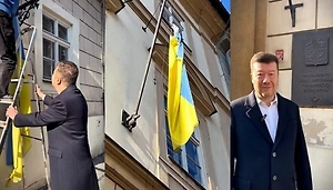 Мирошник увидел важный сигнал в снятии флага Украины со здания парламента Чехии