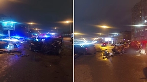 Один человек погиб в ДТП с перевёртышем на набережной в Петербурге