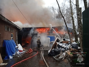 На территории церкви Николая Чудотворца в Мытищах произошёл пожар