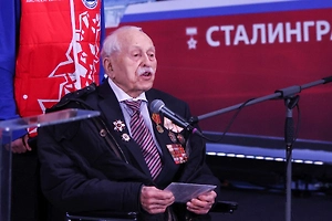 Герой Сталинградской битвы обратился к Путину на церемонии закладки ледокола