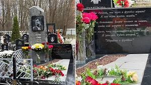Памятник Василию Уткину открыли на Никольско-Трубецком кладбище