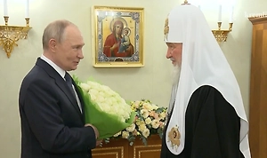 Путин тепло поздравил патриарха Кирилла с днём рождения и пожелал ему здоровья