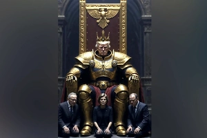 «Чем бы дитя ни тешилось»: Политолог и психолог оценили новый ИИ-шедевр от Трампа в сияющих доспехах