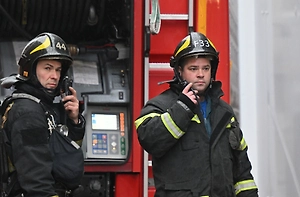 В Кашире горит здание администрации