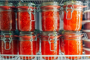 Отпускная цена лососевой икры у рыбаков составляет до семи тысяч рублей