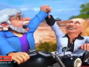 Мультфильм с Путиным и Моди набрал более миллиона просмотров в соцсетях