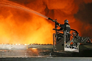 Пожар в порту Тамани после атаки беспилотника ликвидирован