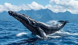 Житель Чили снял на видео, как горбатый кит чуть не съел его сына