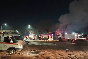 Детский сад под Курском загорелся из-за обломков украинского БПЛА