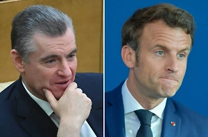 Слуцкий назвал убогой позицию Макрона по России
