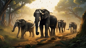 Стадо диких слонов насмерть растоптало толпу паломников в Индии