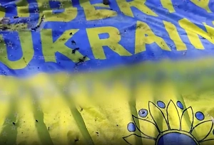 От бежавших боевиков ВСУ в курском посёлке Погребки остался лишь разорванный флаг