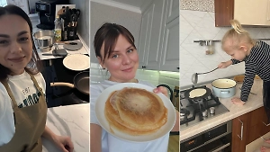 Масленичный запёк: Россияне созвонились с соседями по видео и побили мировой блинный рекорд