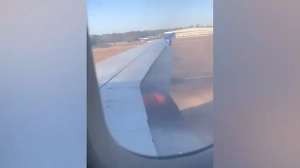 Двигатель самолета Airbus A320 загорелся во время взлёта в Хьюстоне