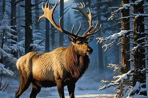 Сообразительный лось наведался в «лесной ресторан» под Петербургом