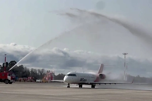 Аэропорт Сухума впервые за более чем 30 лет принял рейс из Москвы