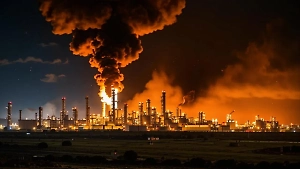 Украинские БПЛА пытаются атаковать НПЗ в Краснодарском крае