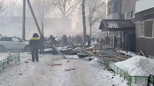 Момент взрыва, который разнёс дом в Тобольске, попал на видео