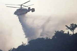 В Южной Корее разбился вертолёт во время тушения лесных пожаров, один человек погиб