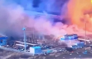 Минобороны показало видео с почти уничтоженной украинскими ударами ГИС «Суджа»